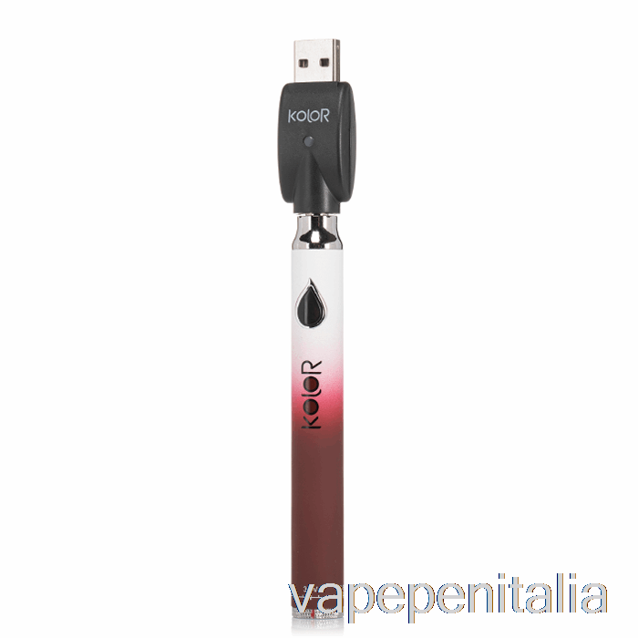 Vape In Italia Foglia Buddi Kolor Twist Slim 650mah Batteria Vino Rosso